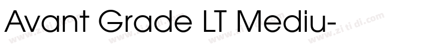 Avant Grade LT Mediu字体转换